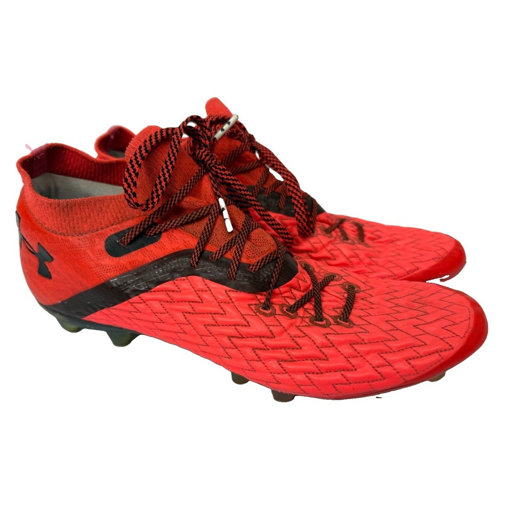 Under Armour Magnetico Form True Men's Soccer Cleats OrthoLite Size 10 Orange